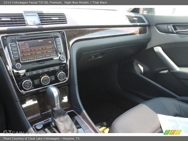 Night Blue Metallic / Titan Black 2014 Volkswagen Passat TDI SEL Premium