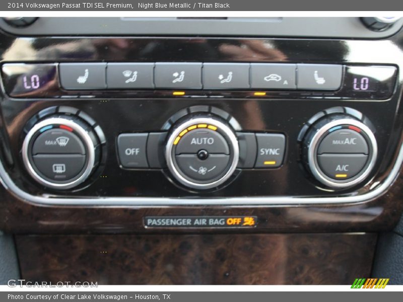 Night Blue Metallic / Titan Black 2014 Volkswagen Passat TDI SEL Premium
