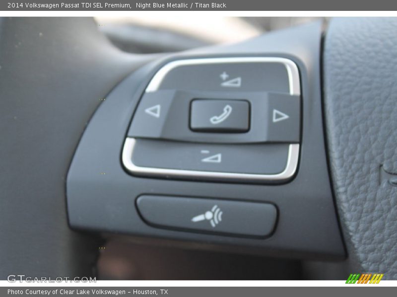 Night Blue Metallic / Titan Black 2014 Volkswagen Passat TDI SEL Premium