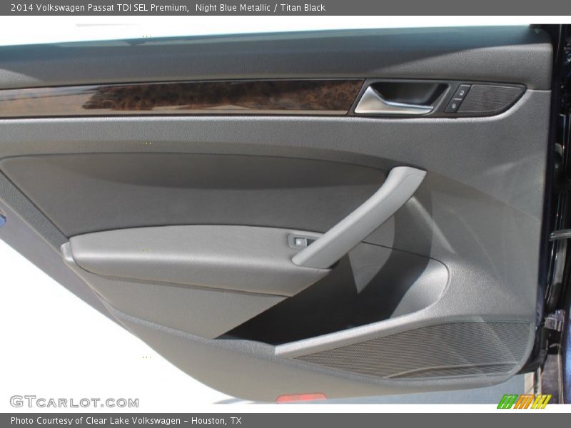 Night Blue Metallic / Titan Black 2014 Volkswagen Passat TDI SEL Premium
