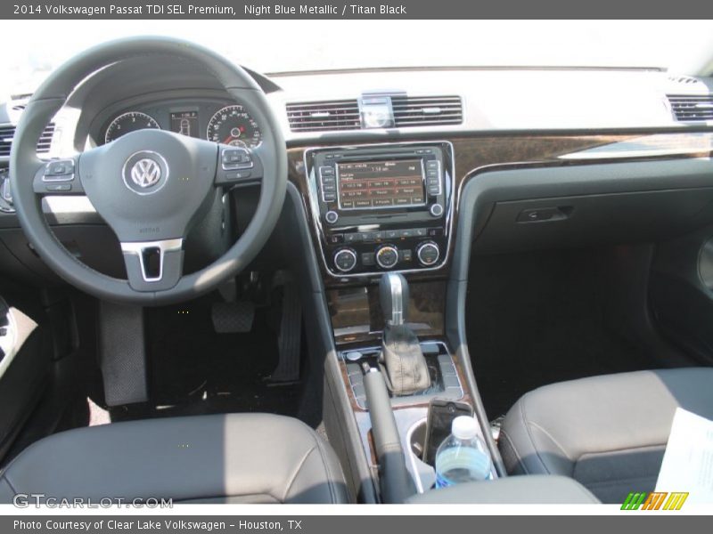 Night Blue Metallic / Titan Black 2014 Volkswagen Passat TDI SEL Premium
