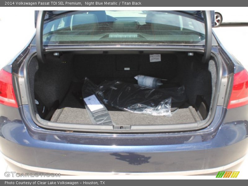 Night Blue Metallic / Titan Black 2014 Volkswagen Passat TDI SEL Premium