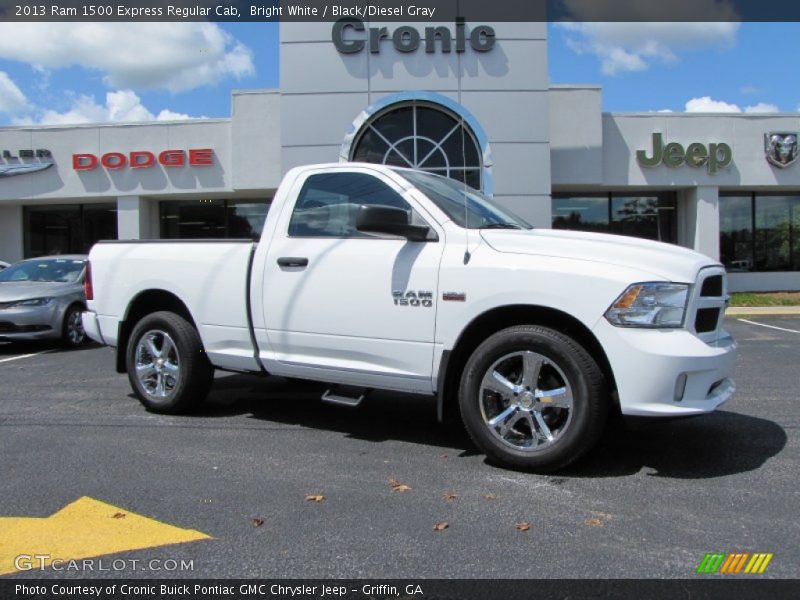 Bright White / Black/Diesel Gray 2013 Ram 1500 Express Regular Cab