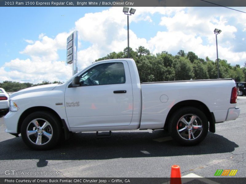 Bright White / Black/Diesel Gray 2013 Ram 1500 Express Regular Cab