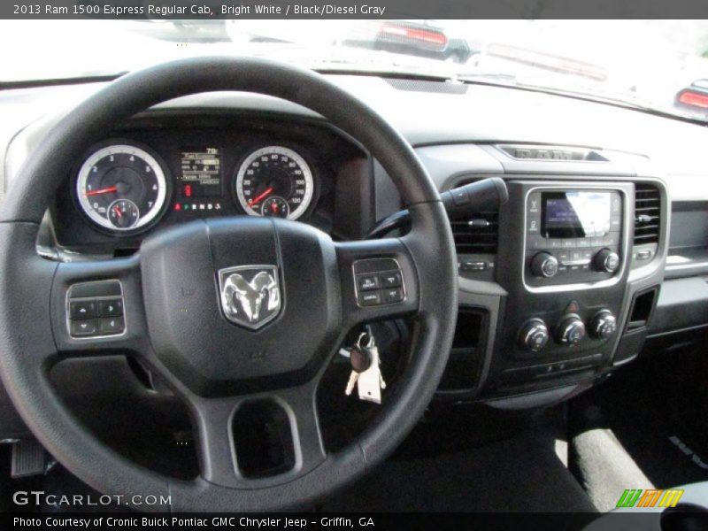 Bright White / Black/Diesel Gray 2013 Ram 1500 Express Regular Cab