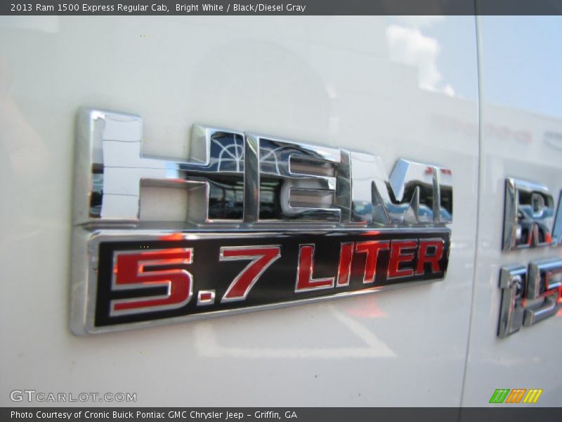 Bright White / Black/Diesel Gray 2013 Ram 1500 Express Regular Cab