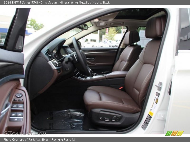 Mineral White Metallic / Mocha/Black 2014 BMW 5 Series 550i xDrive Sedan