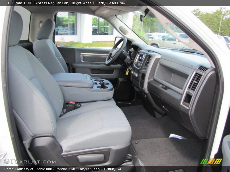 Bright White / Black/Diesel Gray 2013 Ram 1500 Express Regular Cab