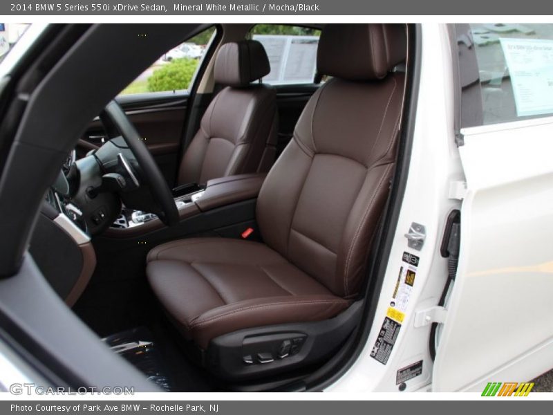 Mineral White Metallic / Mocha/Black 2014 BMW 5 Series 550i xDrive Sedan