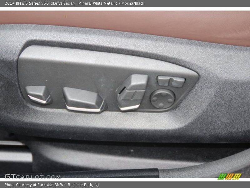 Mineral White Metallic / Mocha/Black 2014 BMW 5 Series 550i xDrive Sedan