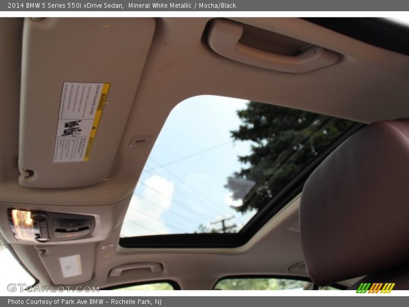 Mineral White Metallic / Mocha/Black 2014 BMW 5 Series 550i xDrive Sedan