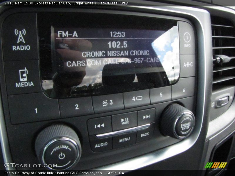Bright White / Black/Diesel Gray 2013 Ram 1500 Express Regular Cab