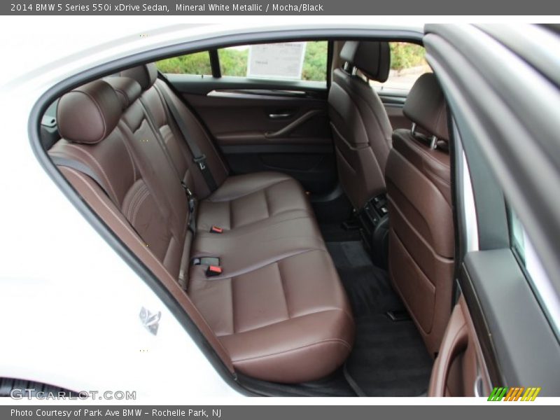 Mineral White Metallic / Mocha/Black 2014 BMW 5 Series 550i xDrive Sedan