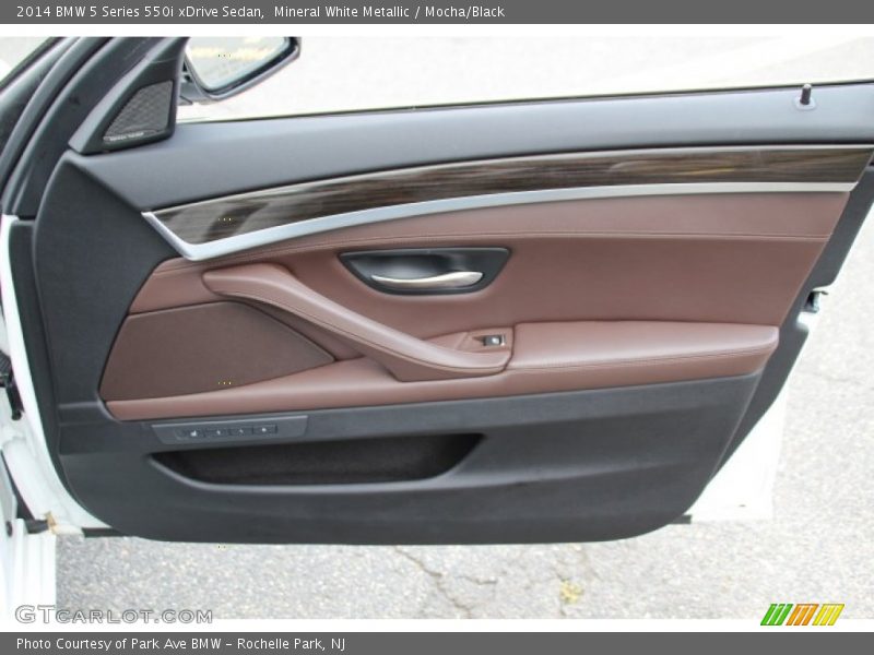 Mineral White Metallic / Mocha/Black 2014 BMW 5 Series 550i xDrive Sedan