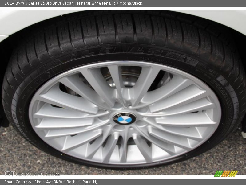 Mineral White Metallic / Mocha/Black 2014 BMW 5 Series 550i xDrive Sedan