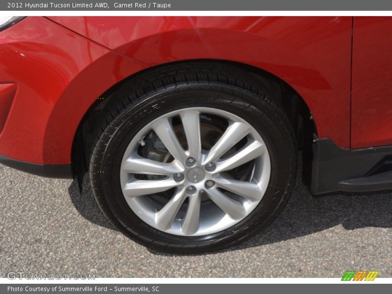 Garnet Red / Taupe 2012 Hyundai Tucson Limited AWD