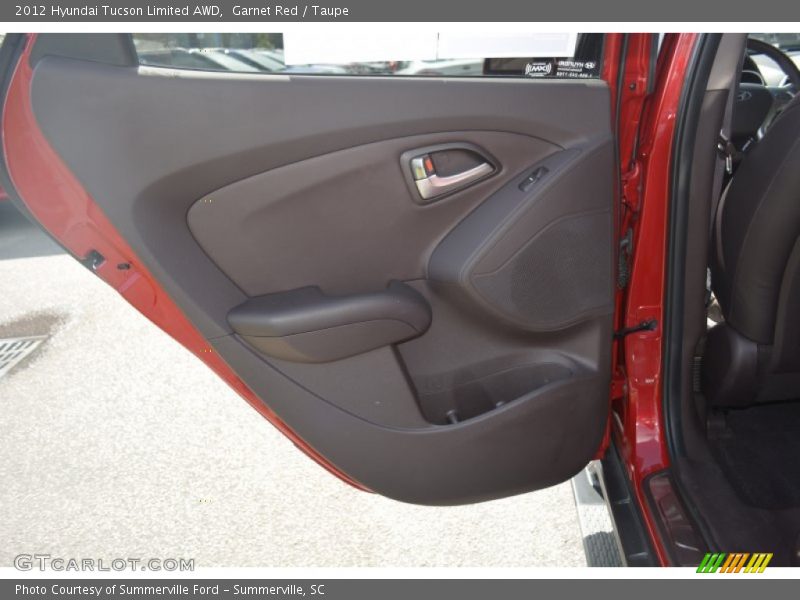 Garnet Red / Taupe 2012 Hyundai Tucson Limited AWD