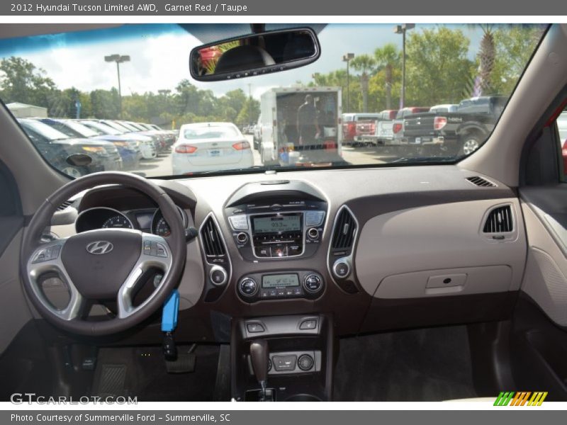 Garnet Red / Taupe 2012 Hyundai Tucson Limited AWD
