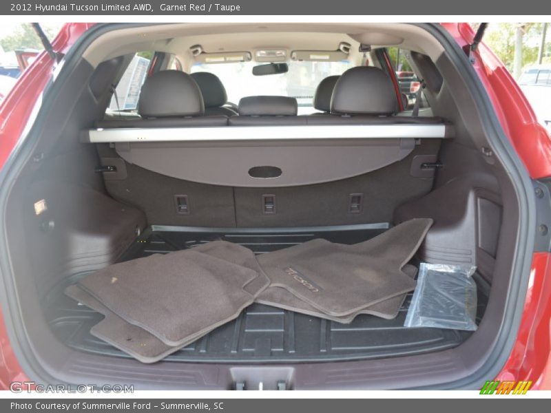 Garnet Red / Taupe 2012 Hyundai Tucson Limited AWD