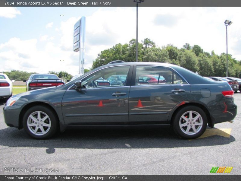 Deep Green Pearl / Ivory 2004 Honda Accord EX V6 Sedan