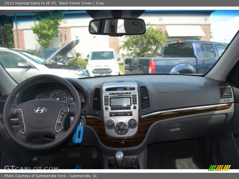 Black Forest Green / Gray 2012 Hyundai Santa Fe SE V6