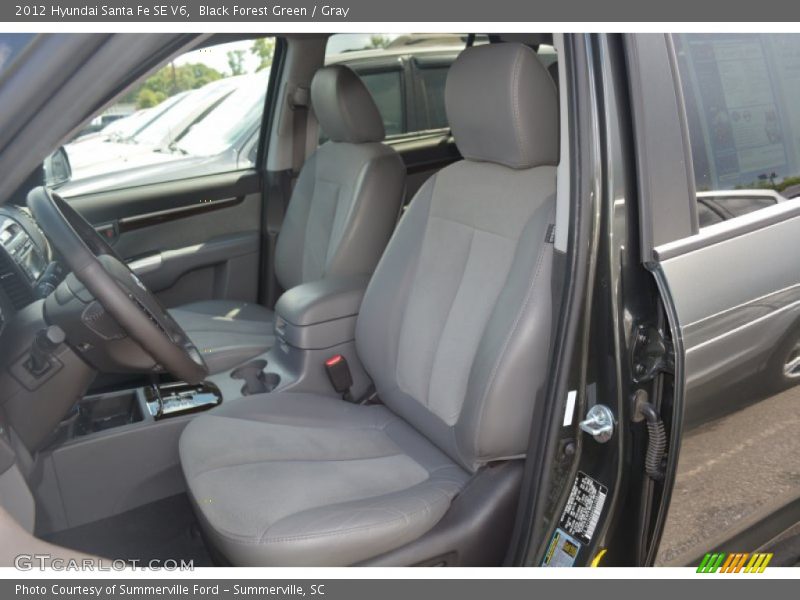 Black Forest Green / Gray 2012 Hyundai Santa Fe SE V6