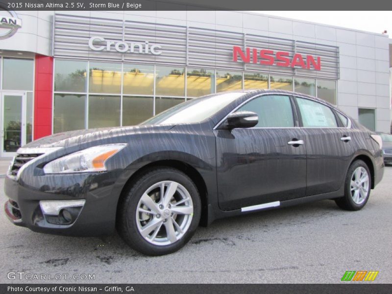 Storm Blue / Beige 2015 Nissan Altima 2.5 SV