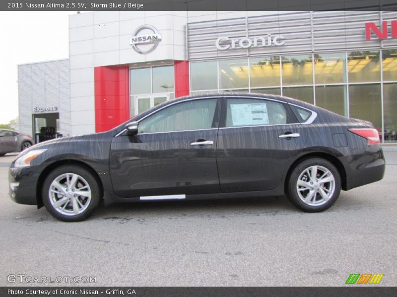 Storm Blue / Beige 2015 Nissan Altima 2.5 SV