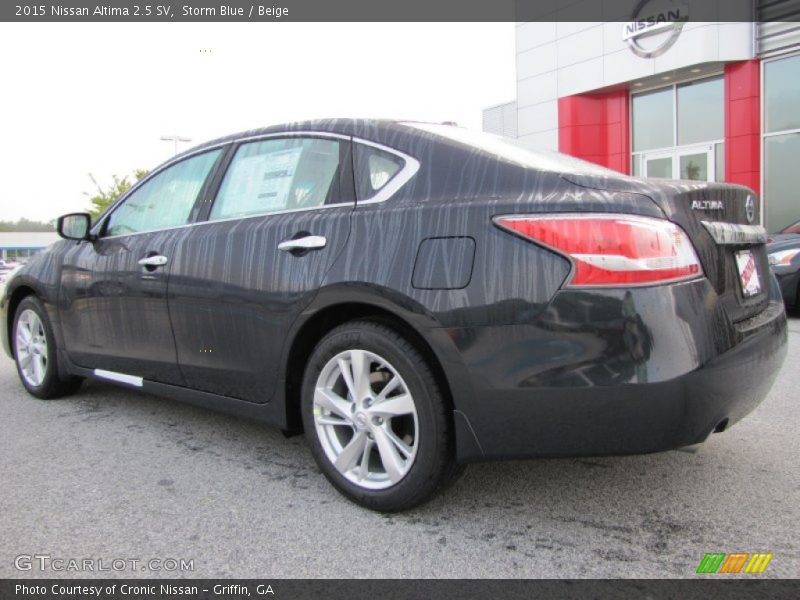 Storm Blue / Beige 2015 Nissan Altima 2.5 SV
