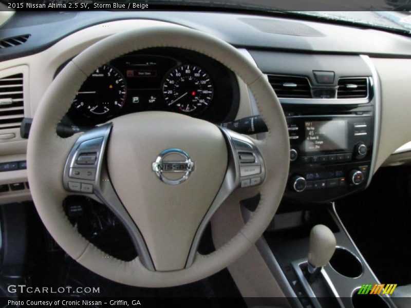 Storm Blue / Beige 2015 Nissan Altima 2.5 SV