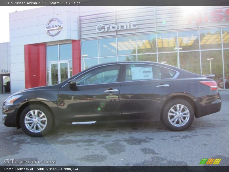 Storm Blue / Beige 2015 Nissan Altima 2.5 S
