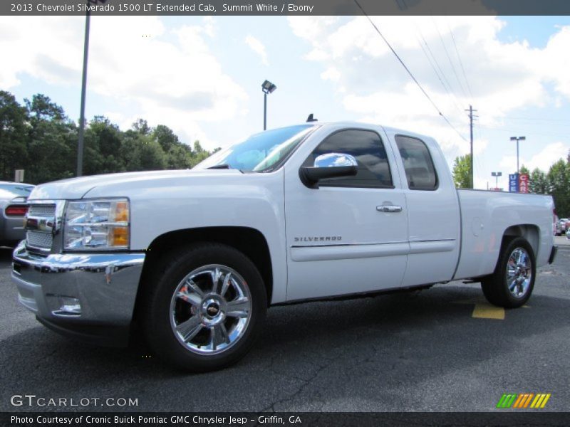 Summit White / Ebony 2013 Chevrolet Silverado 1500 LT Extended Cab