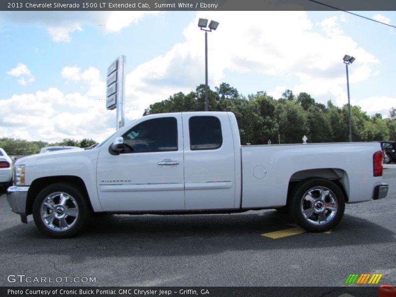 Summit White / Ebony 2013 Chevrolet Silverado 1500 LT Extended Cab