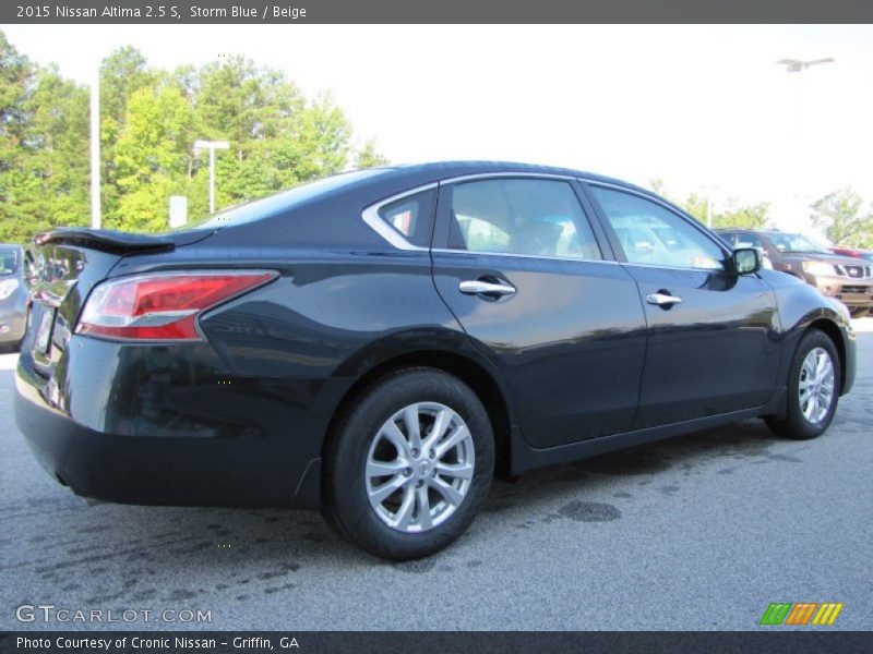 Storm Blue / Beige 2015 Nissan Altima 2.5 S
