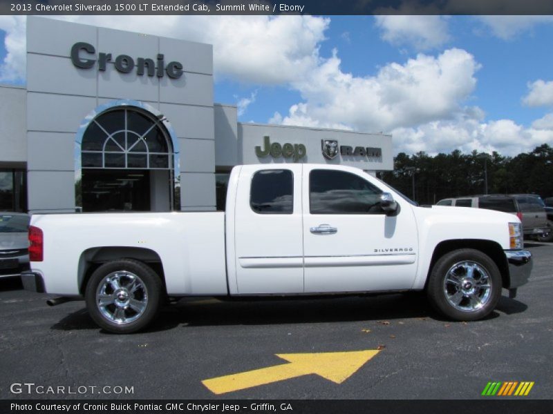 Summit White / Ebony 2013 Chevrolet Silverado 1500 LT Extended Cab