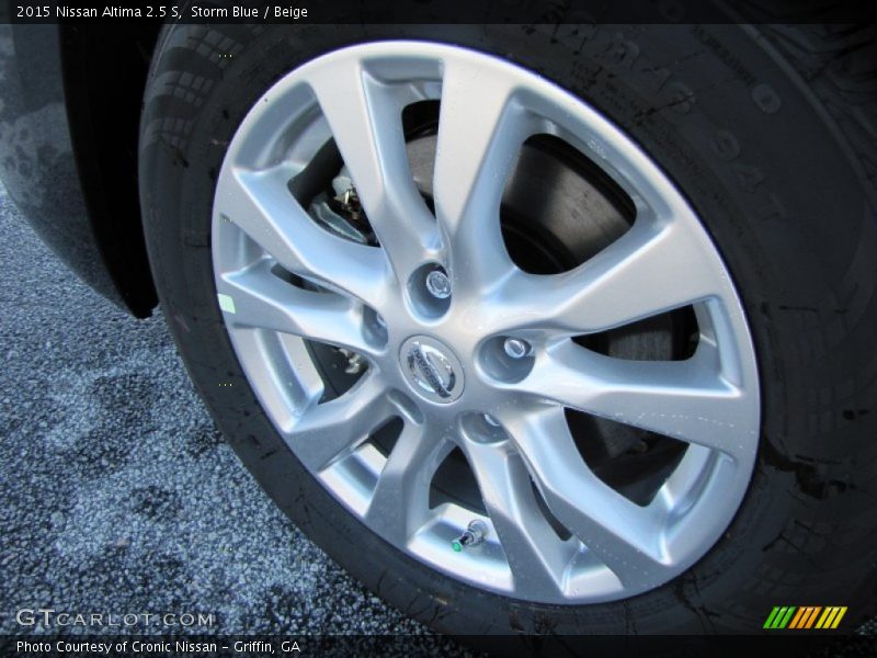 Storm Blue / Beige 2015 Nissan Altima 2.5 S