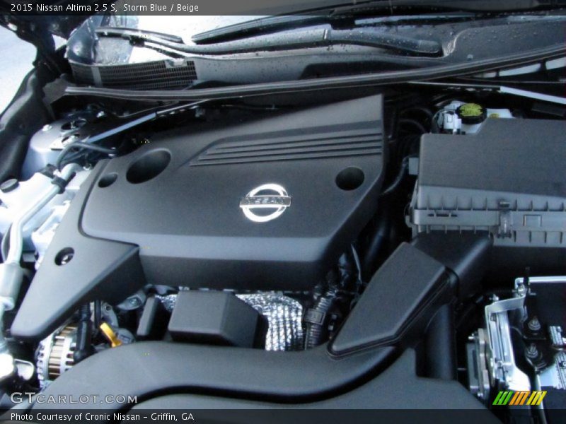 Storm Blue / Beige 2015 Nissan Altima 2.5 S