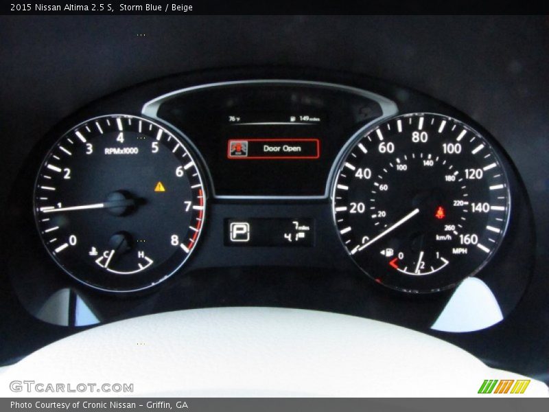 Storm Blue / Beige 2015 Nissan Altima 2.5 S