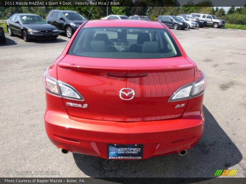 Velocity Red Mica / Black 2011 Mazda MAZDA3 s Sport 4 Door