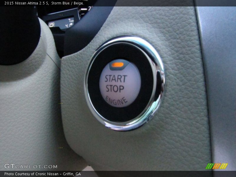 Storm Blue / Beige 2015 Nissan Altima 2.5 S