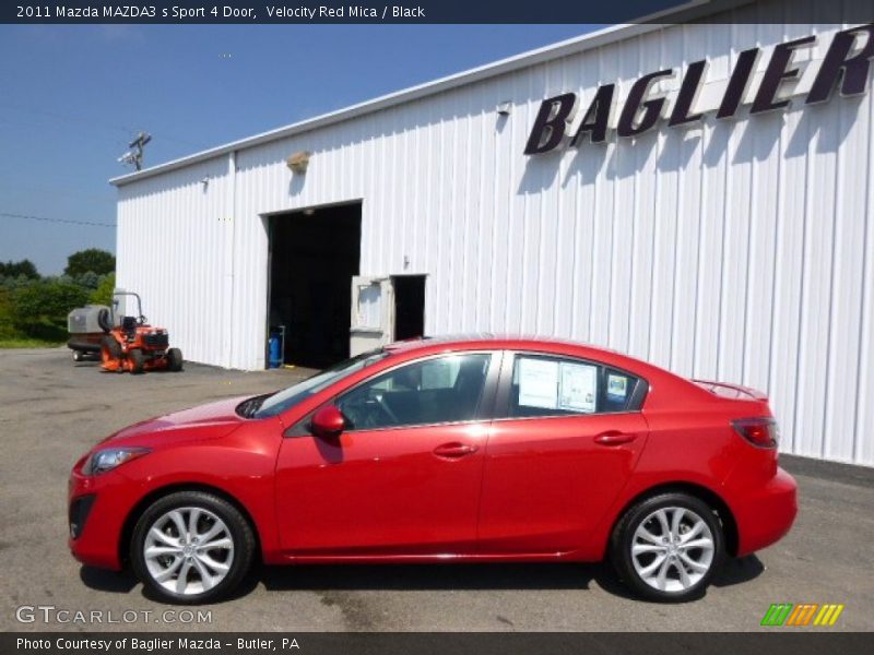 Velocity Red Mica / Black 2011 Mazda MAZDA3 s Sport 4 Door