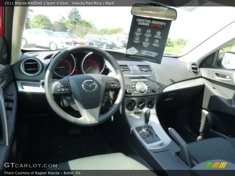 Velocity Red Mica / Black 2011 Mazda MAZDA3 s Sport 4 Door