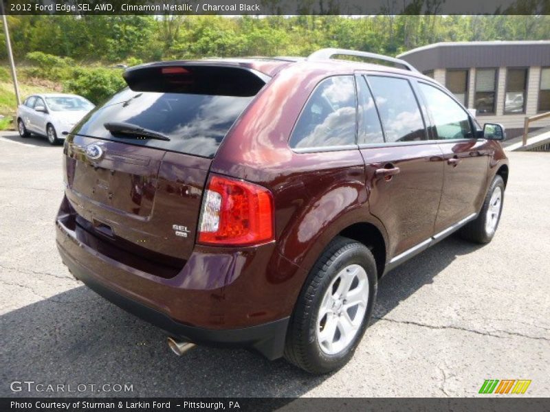 Cinnamon Metallic / Charcoal Black 2012 Ford Edge SEL AWD
