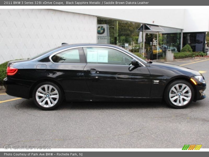 Black Sapphire Metallic / Saddle Brown Dakota Leather 2011 BMW 3 Series 328i xDrive Coupe