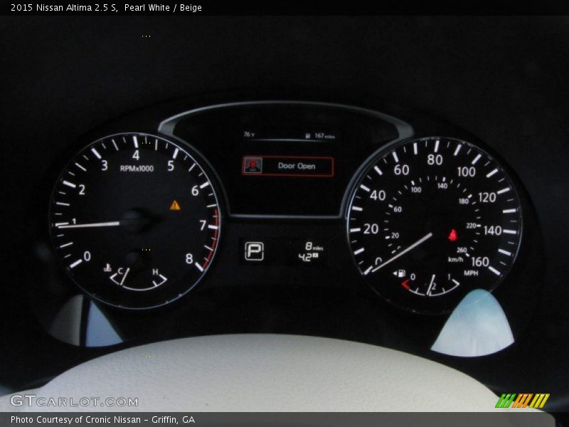 Pearl White / Beige 2015 Nissan Altima 2.5 S