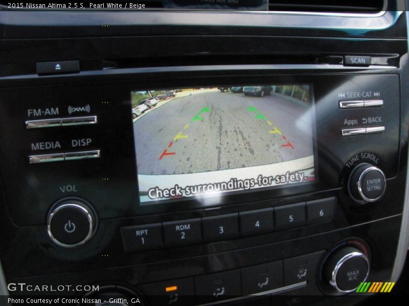 Pearl White / Beige 2015 Nissan Altima 2.5 S