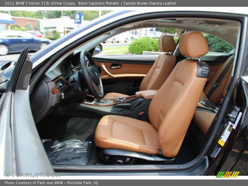 Black Sapphire Metallic / Saddle Brown Dakota Leather 2011 BMW 3 Series 328i xDrive Coupe