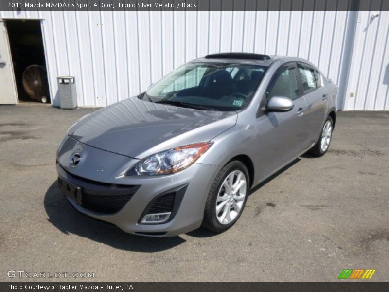 Liquid Silver Metallic / Black 2011 Mazda MAZDA3 s Sport 4 Door