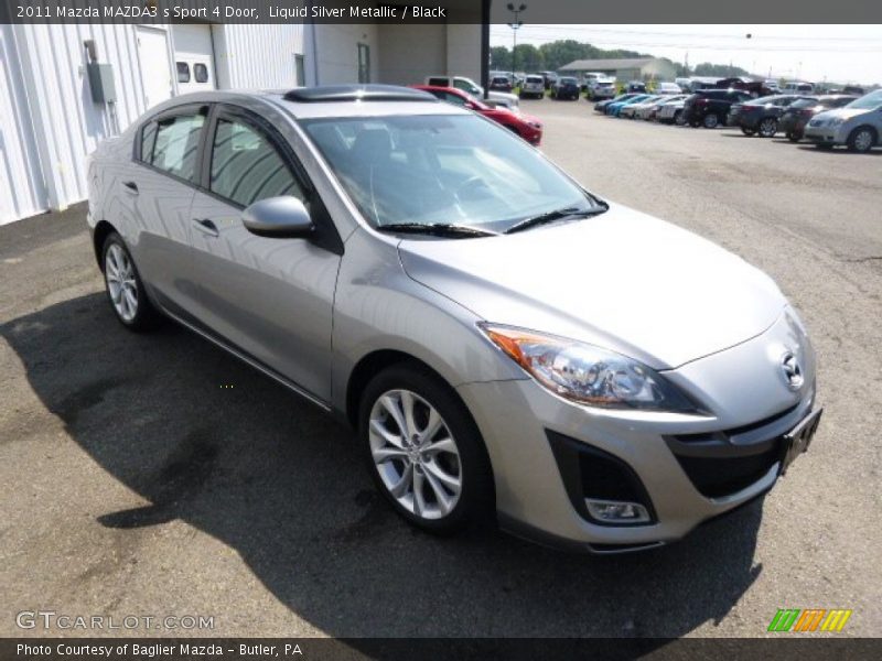 Liquid Silver Metallic / Black 2011 Mazda MAZDA3 s Sport 4 Door