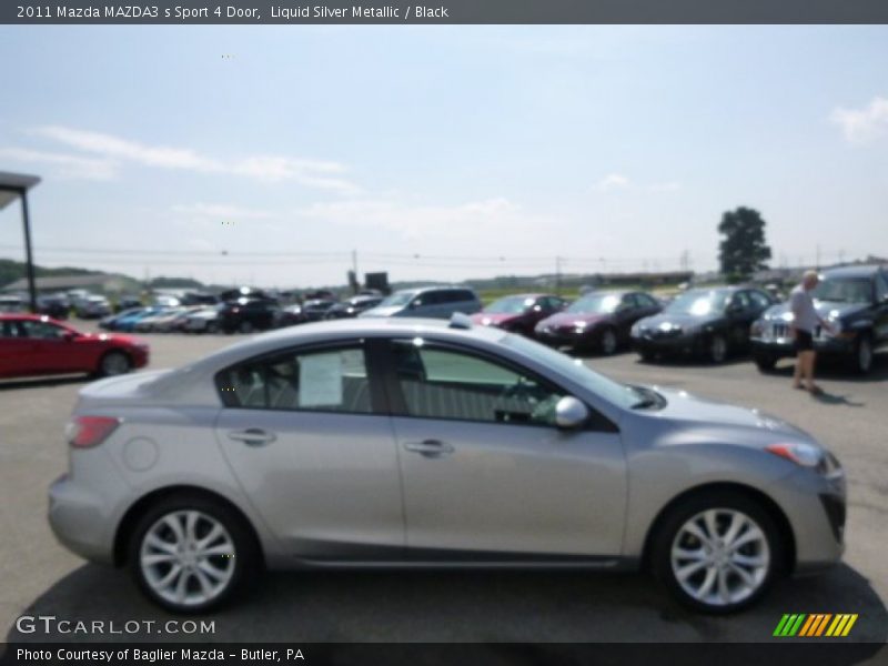 Liquid Silver Metallic / Black 2011 Mazda MAZDA3 s Sport 4 Door